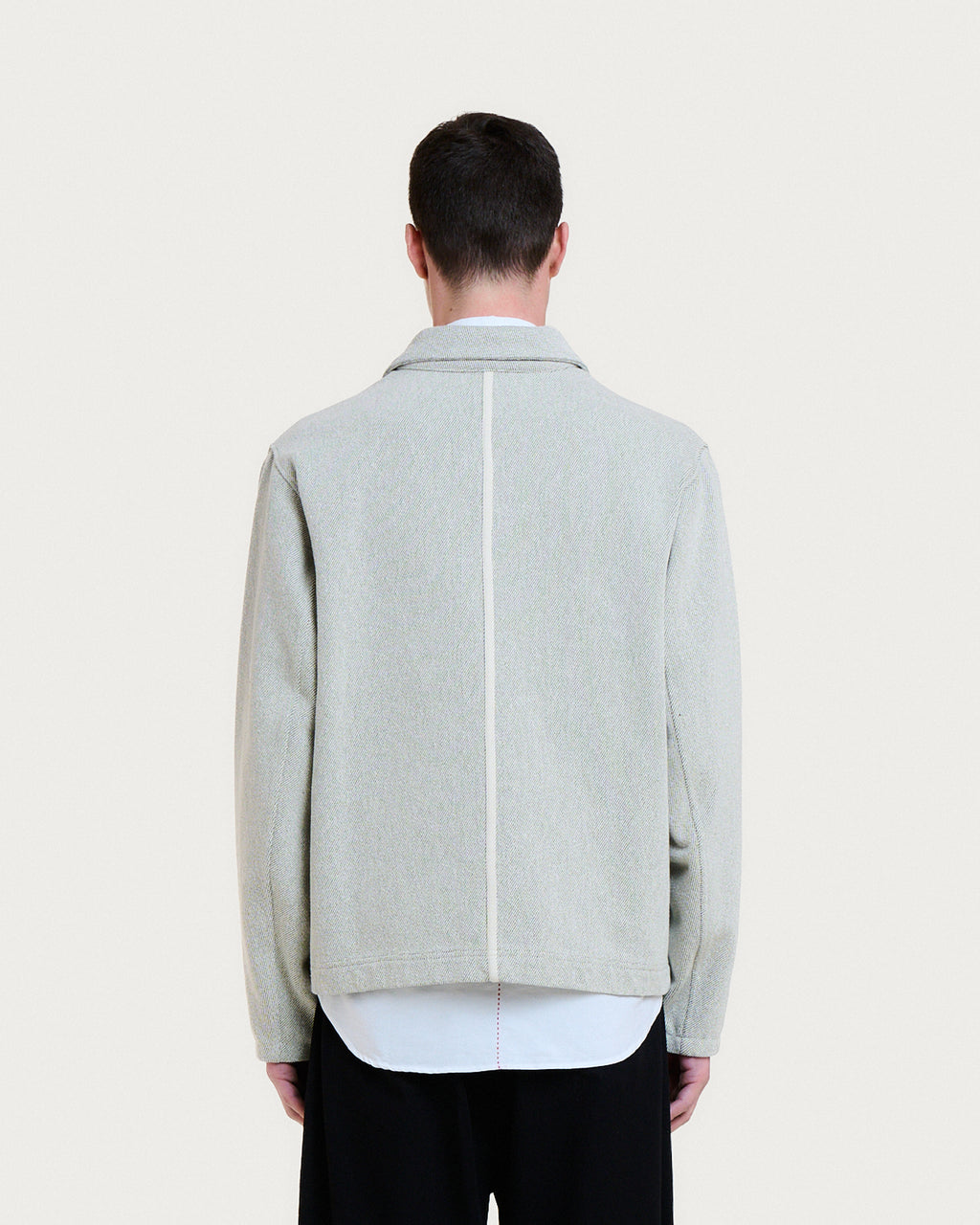 VESTE AMARI MARCIO GREEN-CREAM