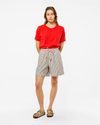 SHORT AMELIE STRIPES KHAKI STRIPES