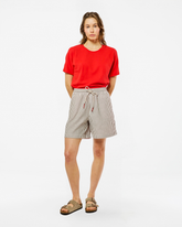 SHORT AMELIE STRIPES KHAKI STRIPES
