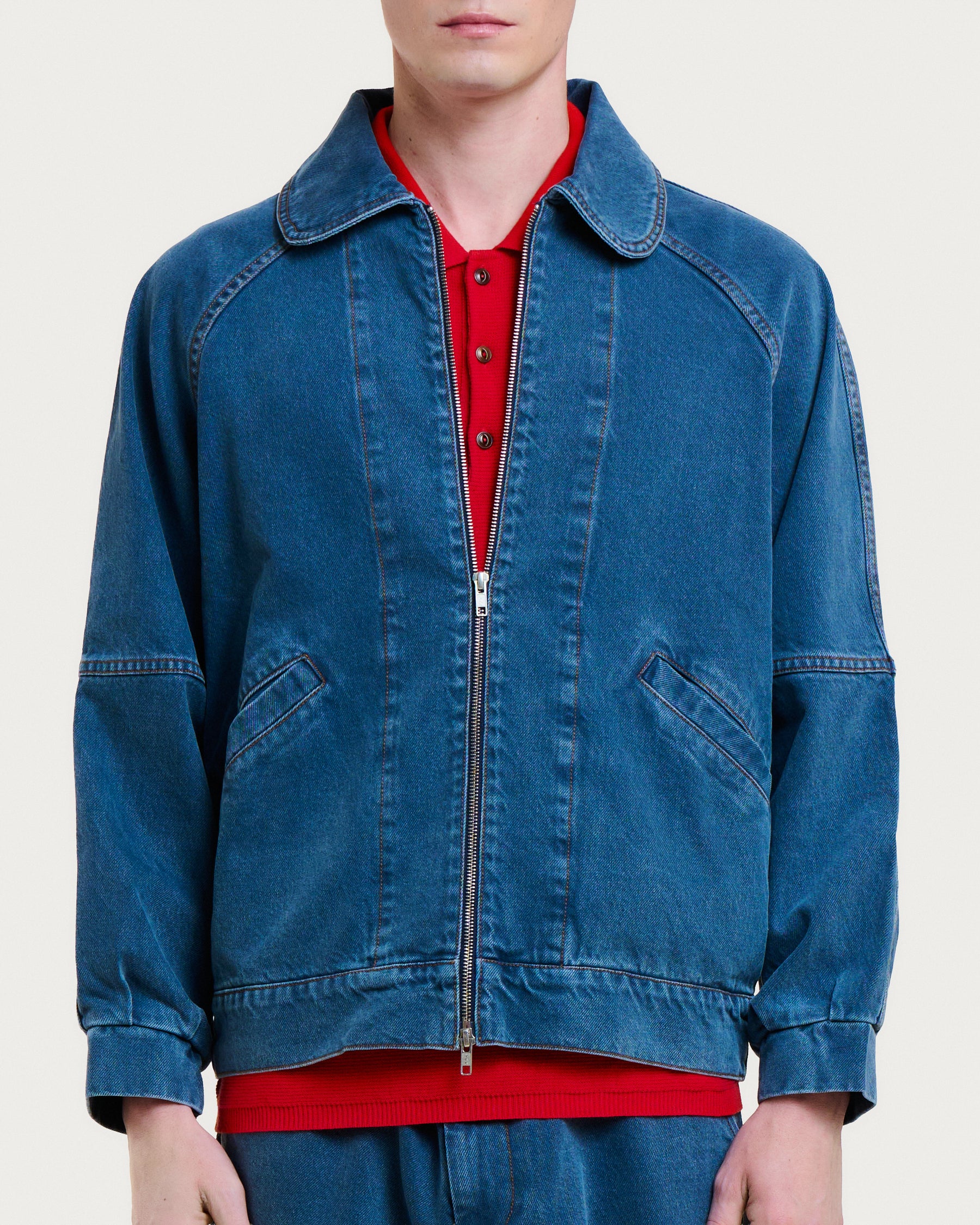 VESTE ANTWAN DENIM GREY-BLUE