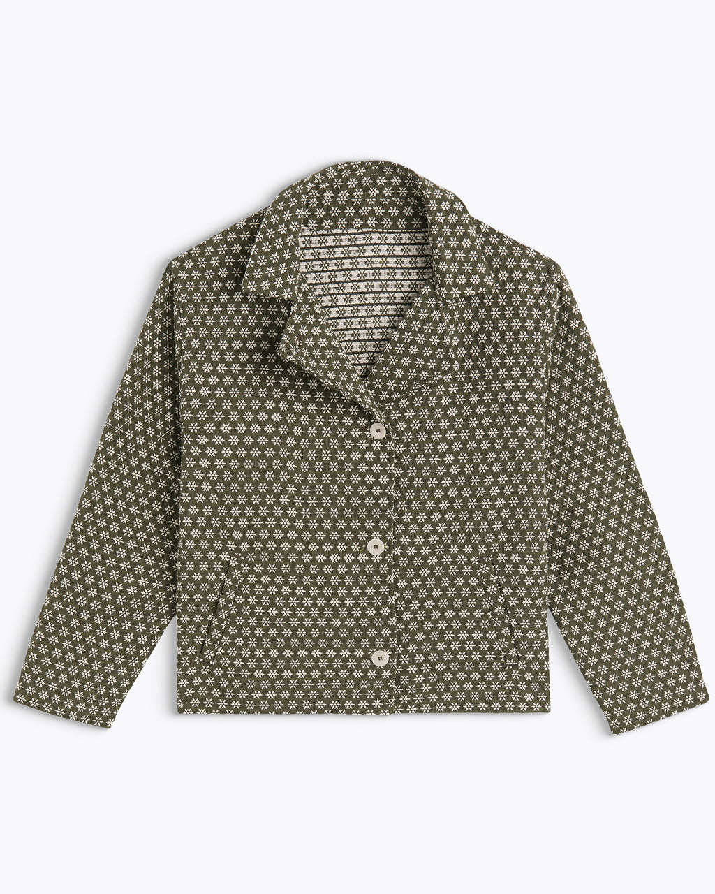 VESTE ASZA SNOW KHAKI / WHITE