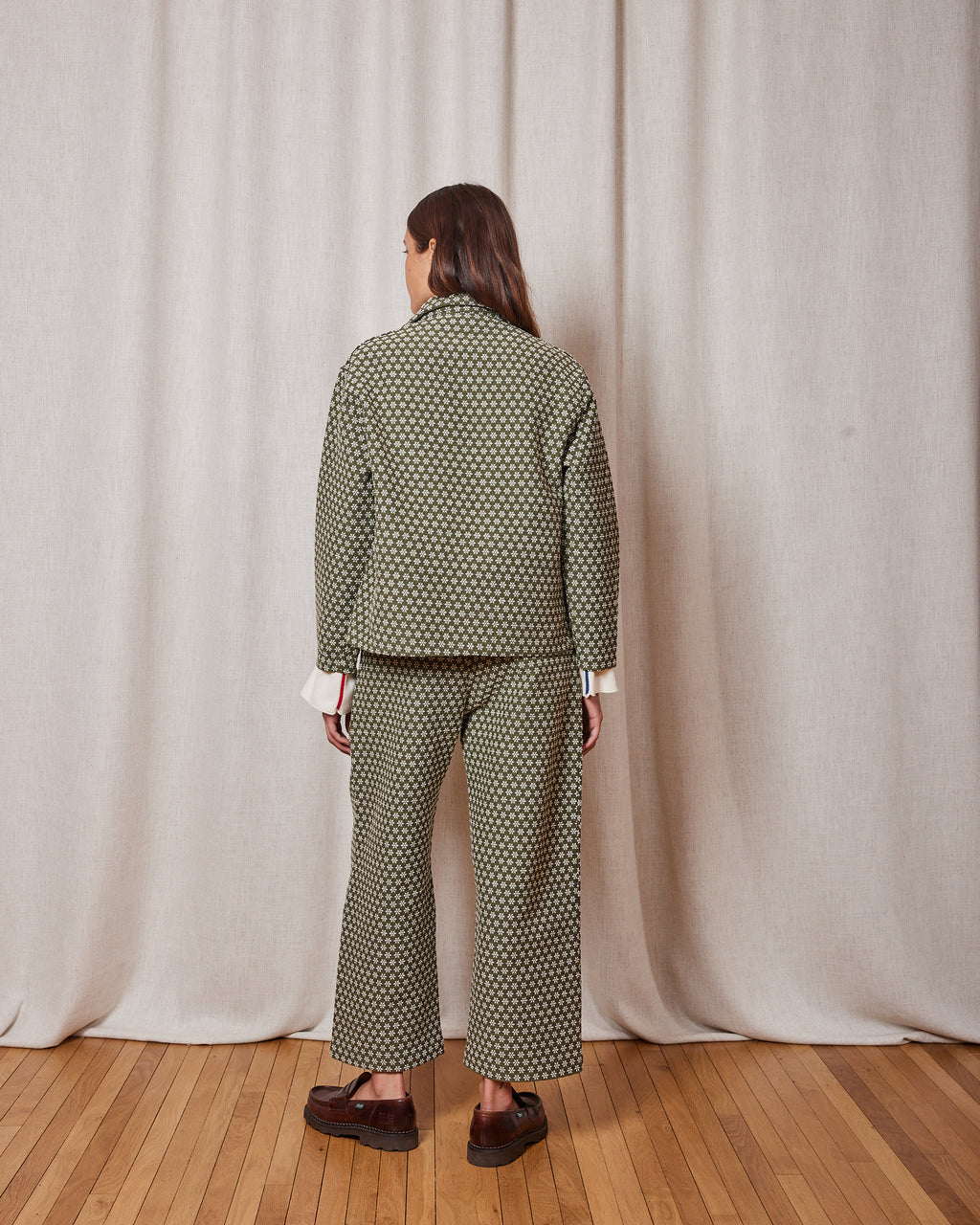 VESTE ASZA SNOW KHAKI / WHITE