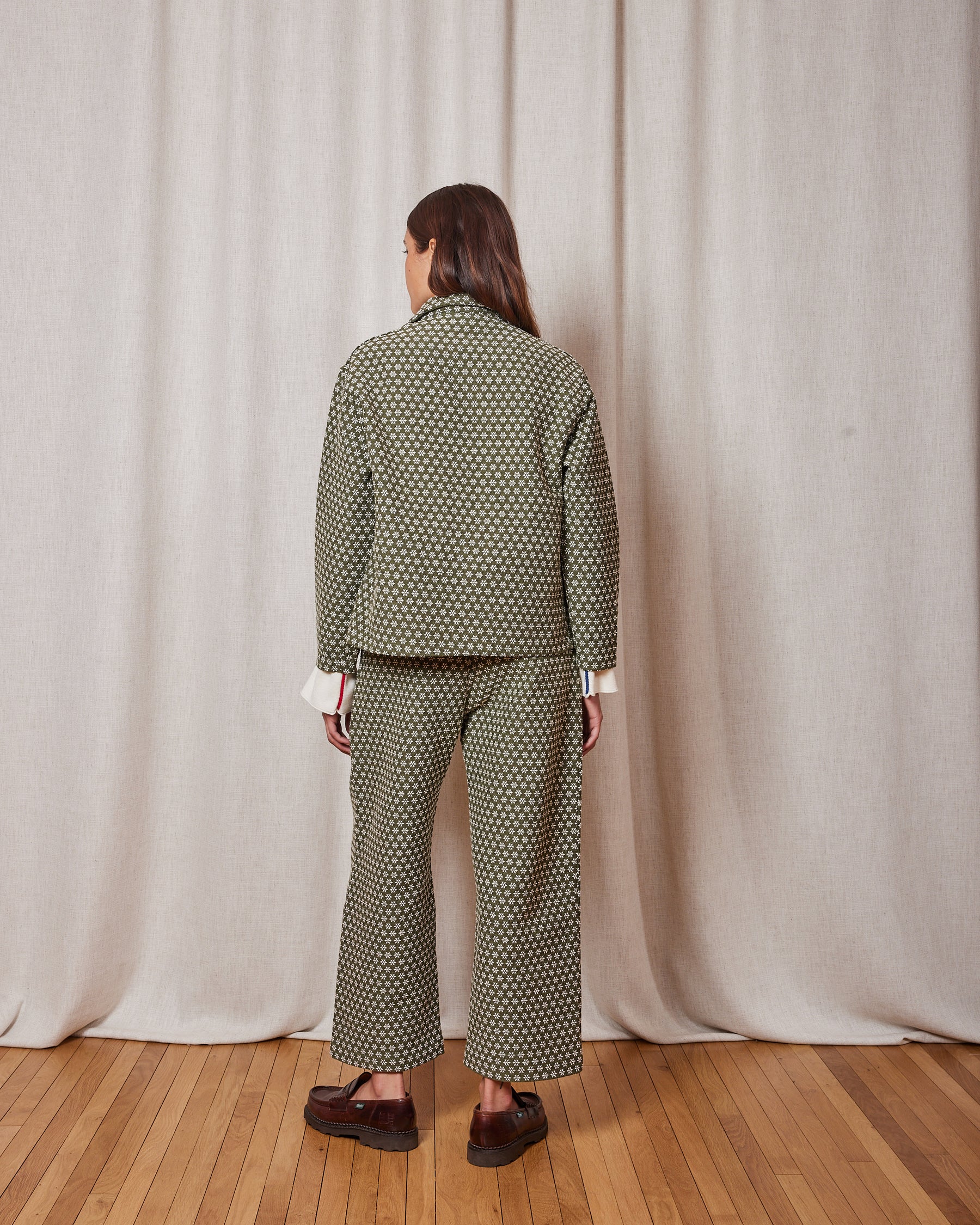 VESTE ASZA SNOW KHAKI / WHITE