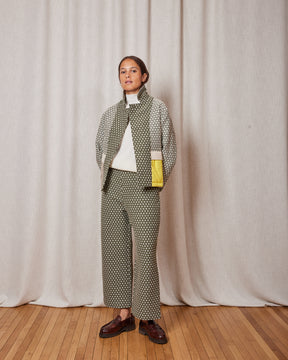 VESTE ASZA SNOW KHAKI / WHITE