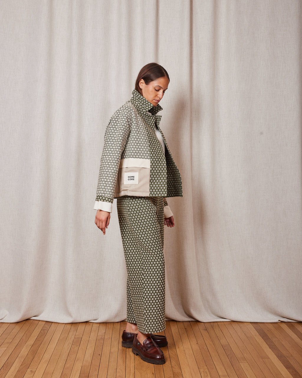 VESTE ASZA SNOW KHAKI / WHITE