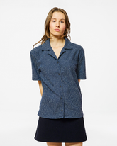CHEMISE AWA CACTUS NAVY-WHITE