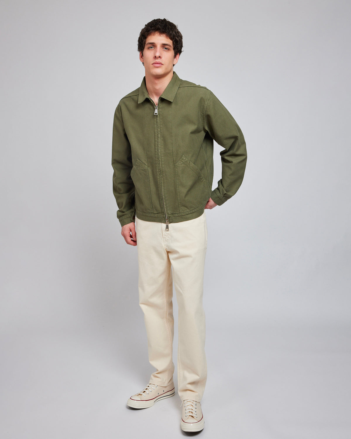 ANCELIN TWILL BURNT OLIVE