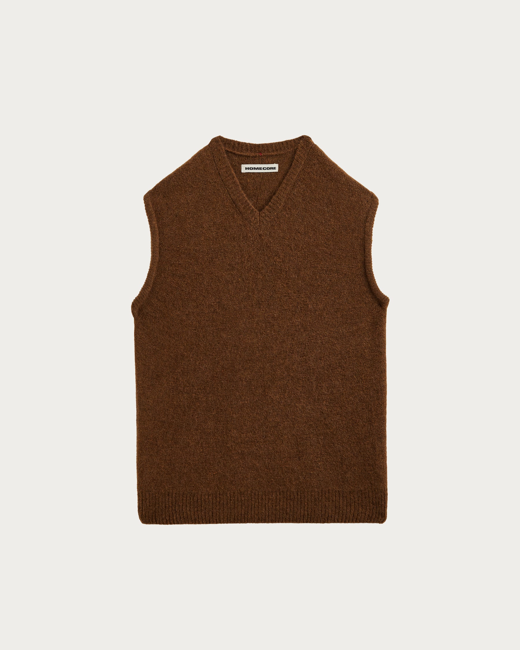 BABY FIRAS COFFEE SLEEVELESS KNIT VEST
