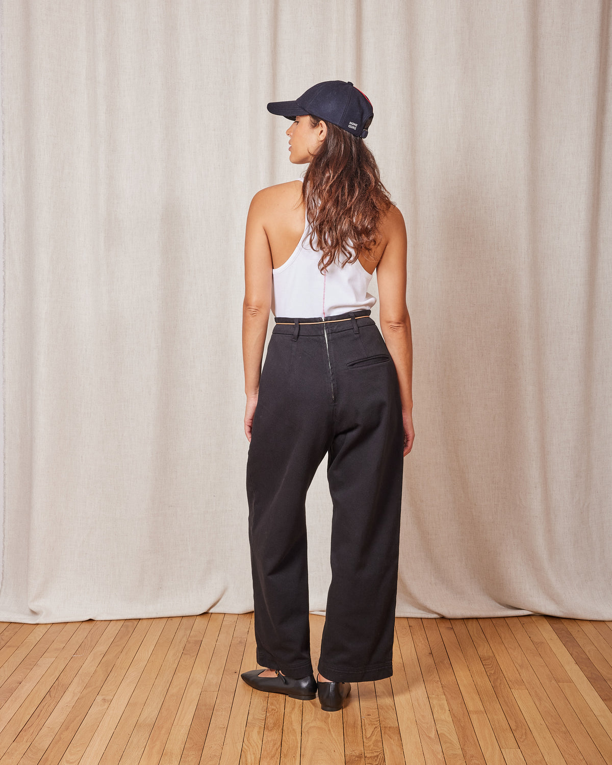 PANTALON BARREL DRILL BLACK