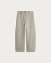 BELLA MARCIO GREEN-CREAM TROUSERS