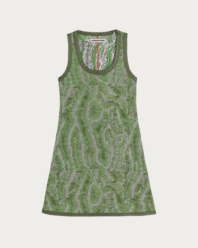 BIA CORAL GREEN MULTI DRESS