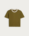 T-SHIRT BILLIE KHAKI CREAM