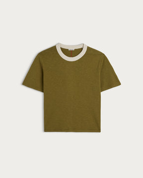T-SHIRT BILLIE KHAKI CREAM
