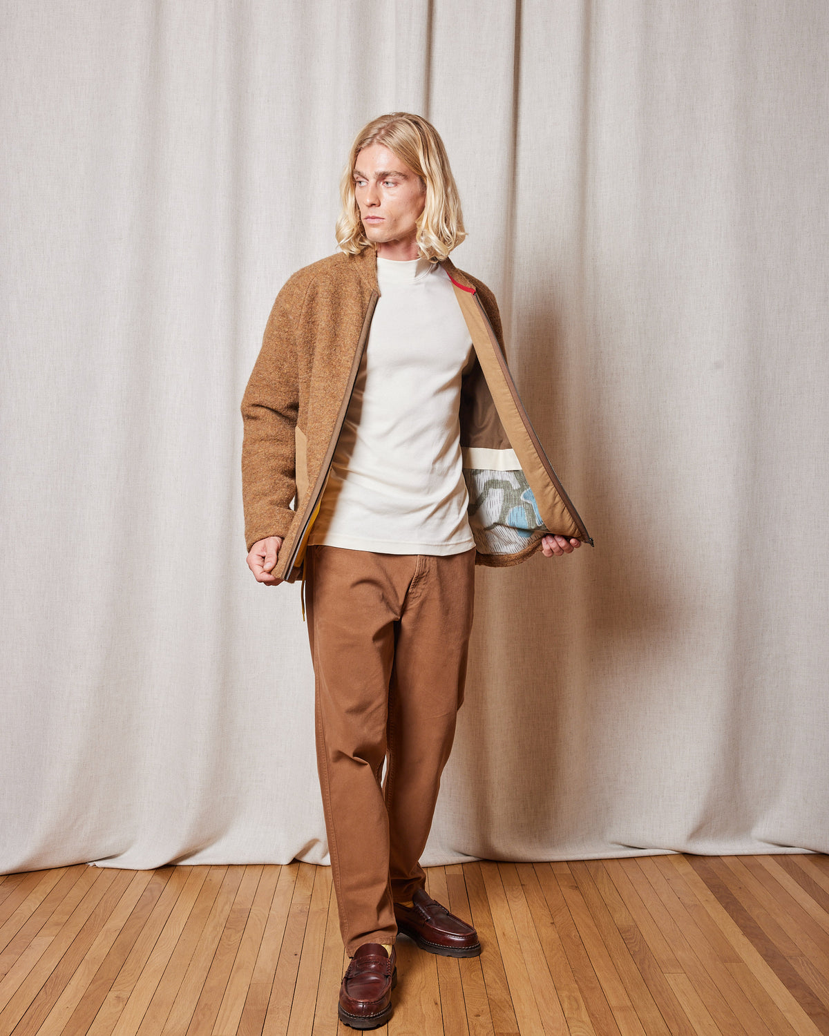 VESTE BOJUD HEMP EARTHY BROWN