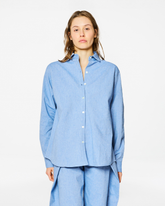 CHEMISE BOYFRIEND CHAMBRAY LIGHT BLUE