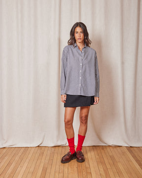 CHEMISE BOYFRIEND STRIPES BLUE STRIPES