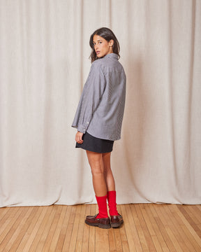 CHEMISE BOYFRIEND STRIPES BLUE STRIPES