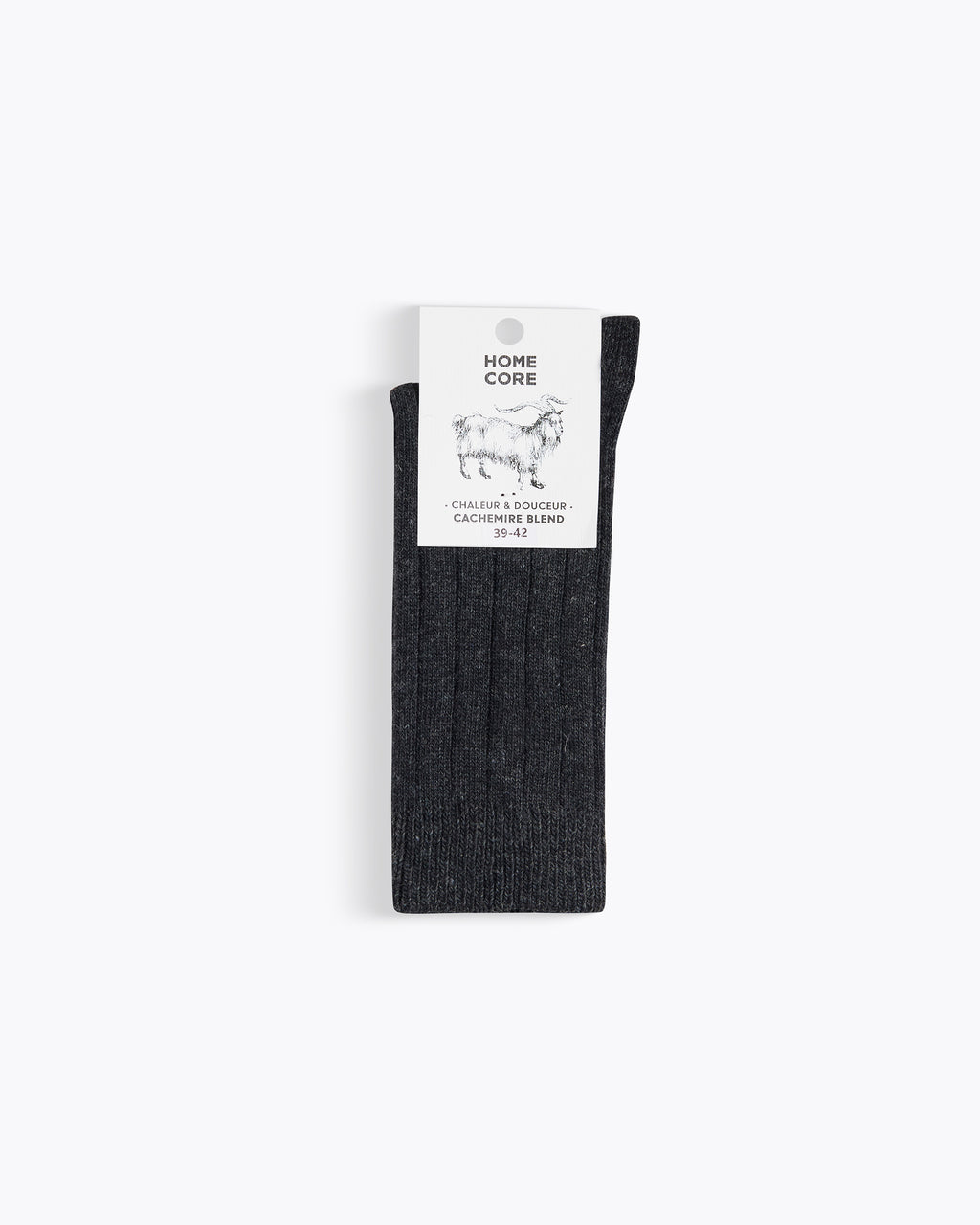 CHAUSSETTES EN CACHEMIRE ANTHRACITE