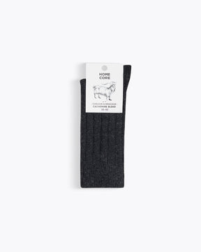 CHAUSSETTES EN CACHEMIRE ANTHRACITE