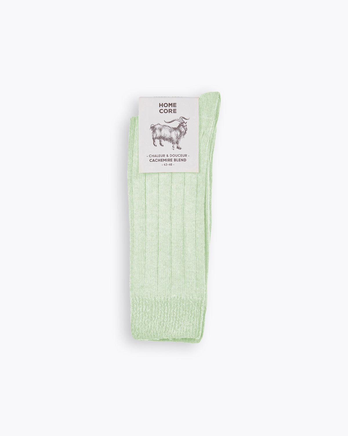 CASHMERE BLEND SOCKS PASTELS LIGHT GREEN