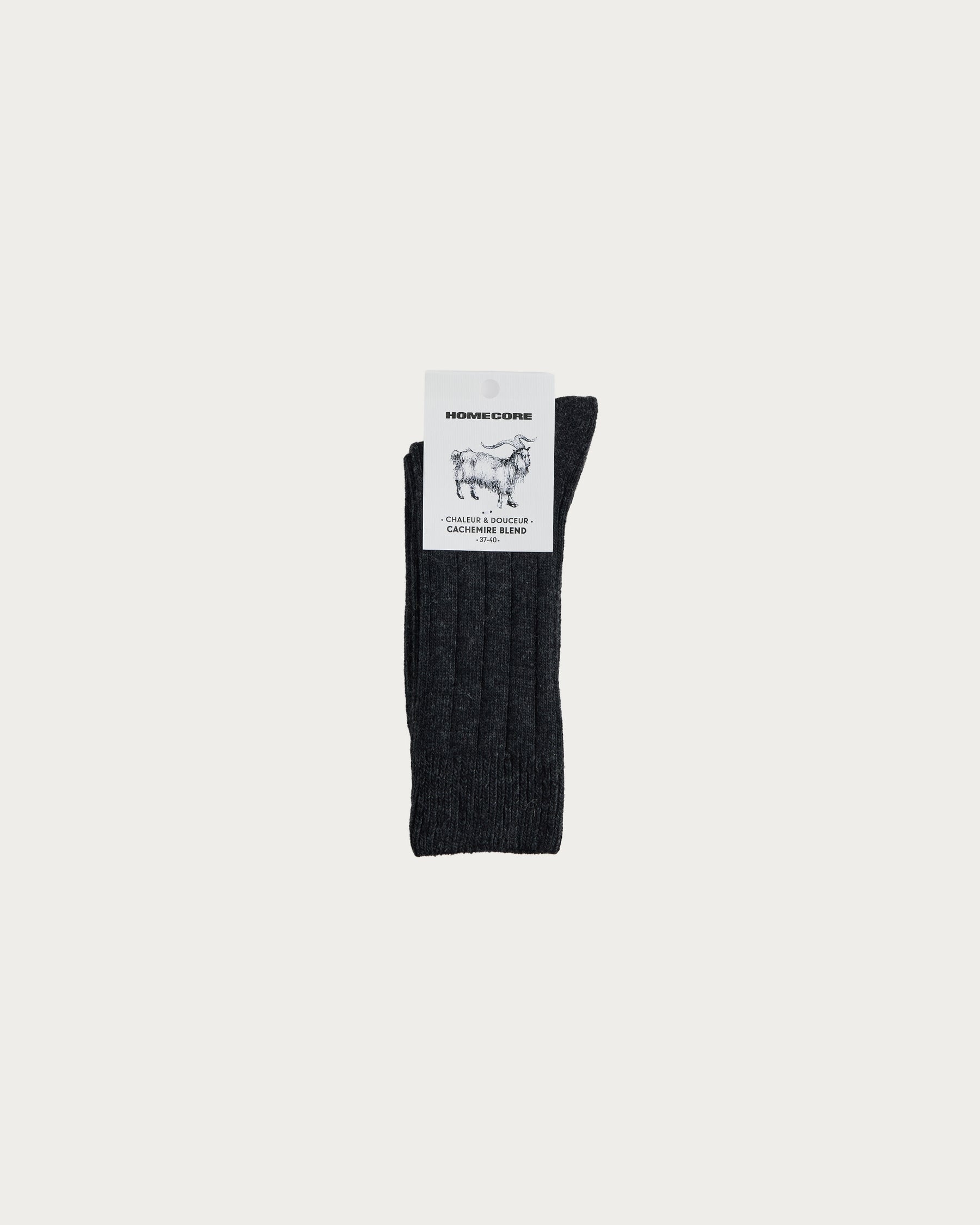 CHAUSSETTES EN CACHEMIRE ANTHRACITE
