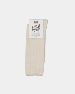 CHAUSSETTES EN CACHEMIRE CREAM