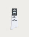 CHAUSSETTES CAVE WHITE-BLACK