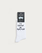 CHAUSSETTES CAVE WHITE-BLACK