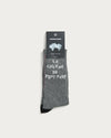 CHAUSSETTES CAVE GREY-WHITE