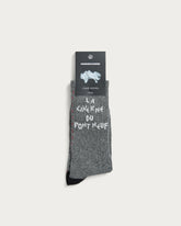 CHAUSSETTES CAVE GREY-WHITE