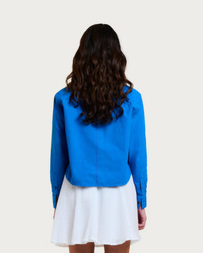 CHEMISE CELINE RIPSTOP COBALT BLUE