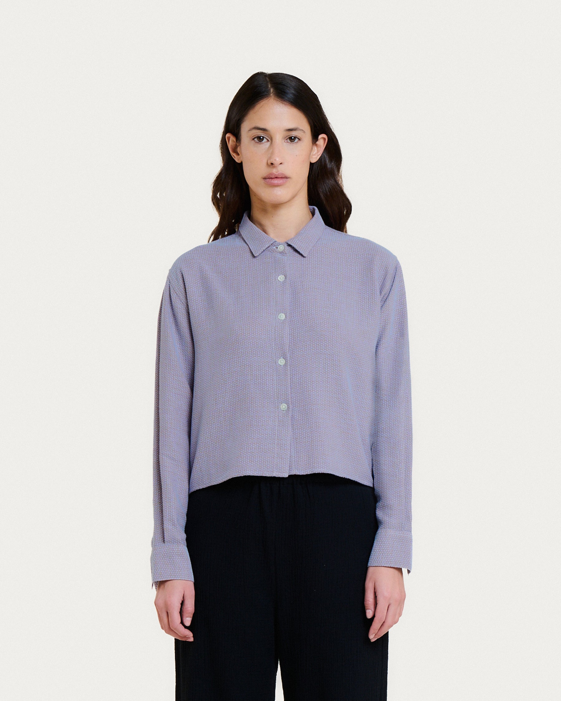 CELINE NORI BLUE/ORANGE SHIRT