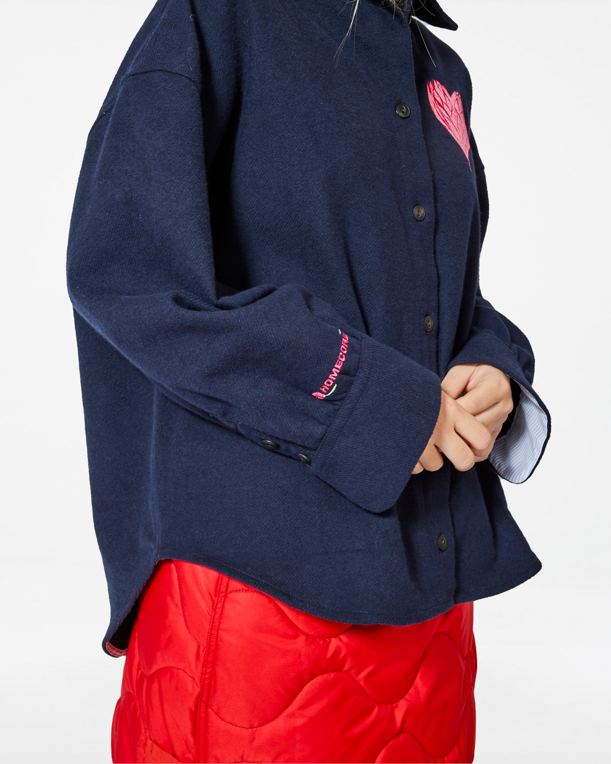 CHIARA BARROW NAVY SHIRT