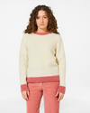 BABY LILA CREAM-PINK SWEATER