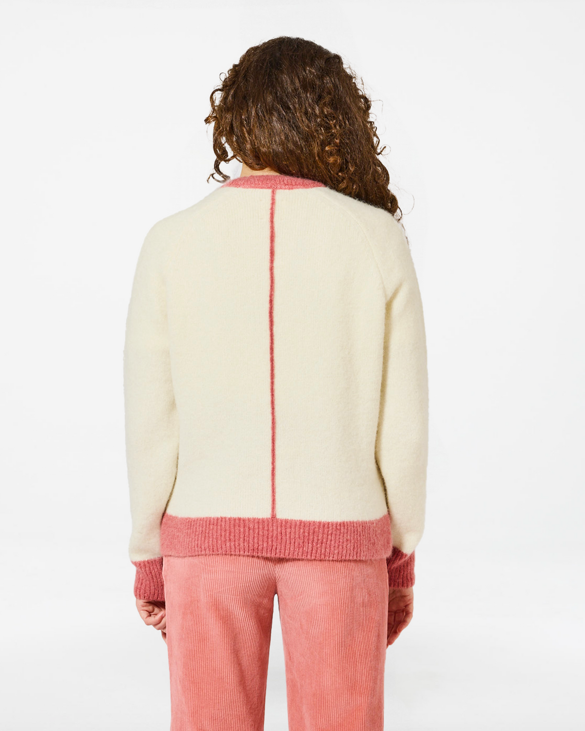 BABY LILA CREAM-PINK SWEATER