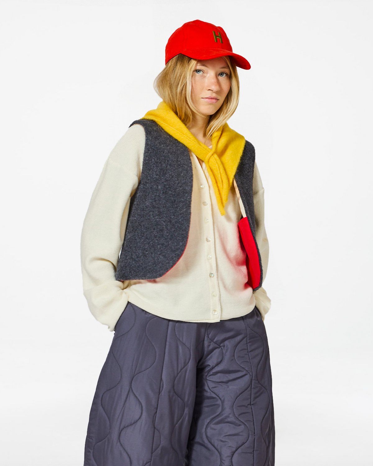VESTE EVA WOOLLY ANTHRACITE
