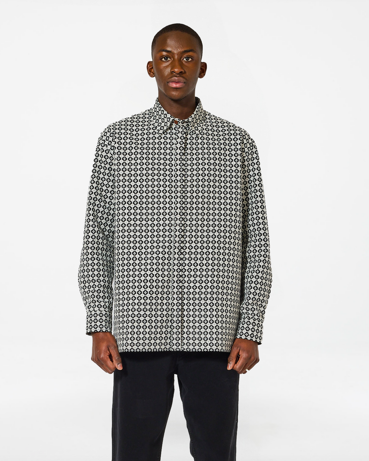 SHADOW DELOS SHIRT BLACK-WHITE