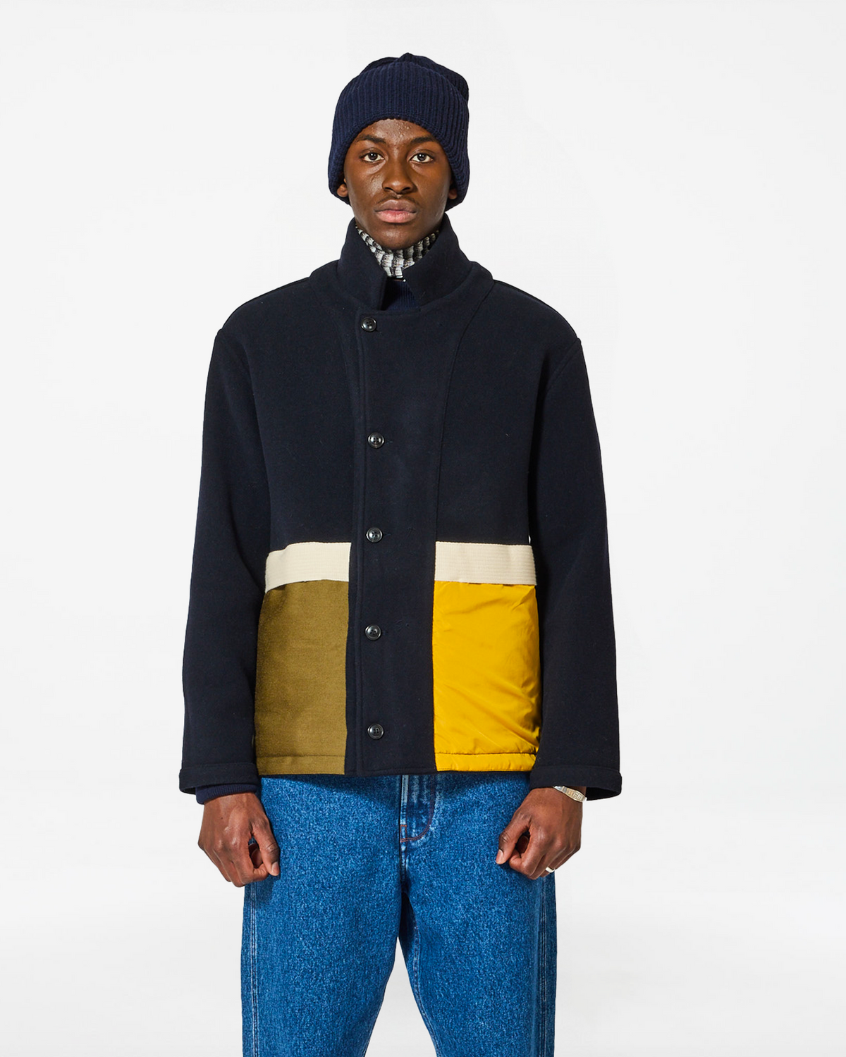 SWIT WOOL JACKET  DARK NAVY