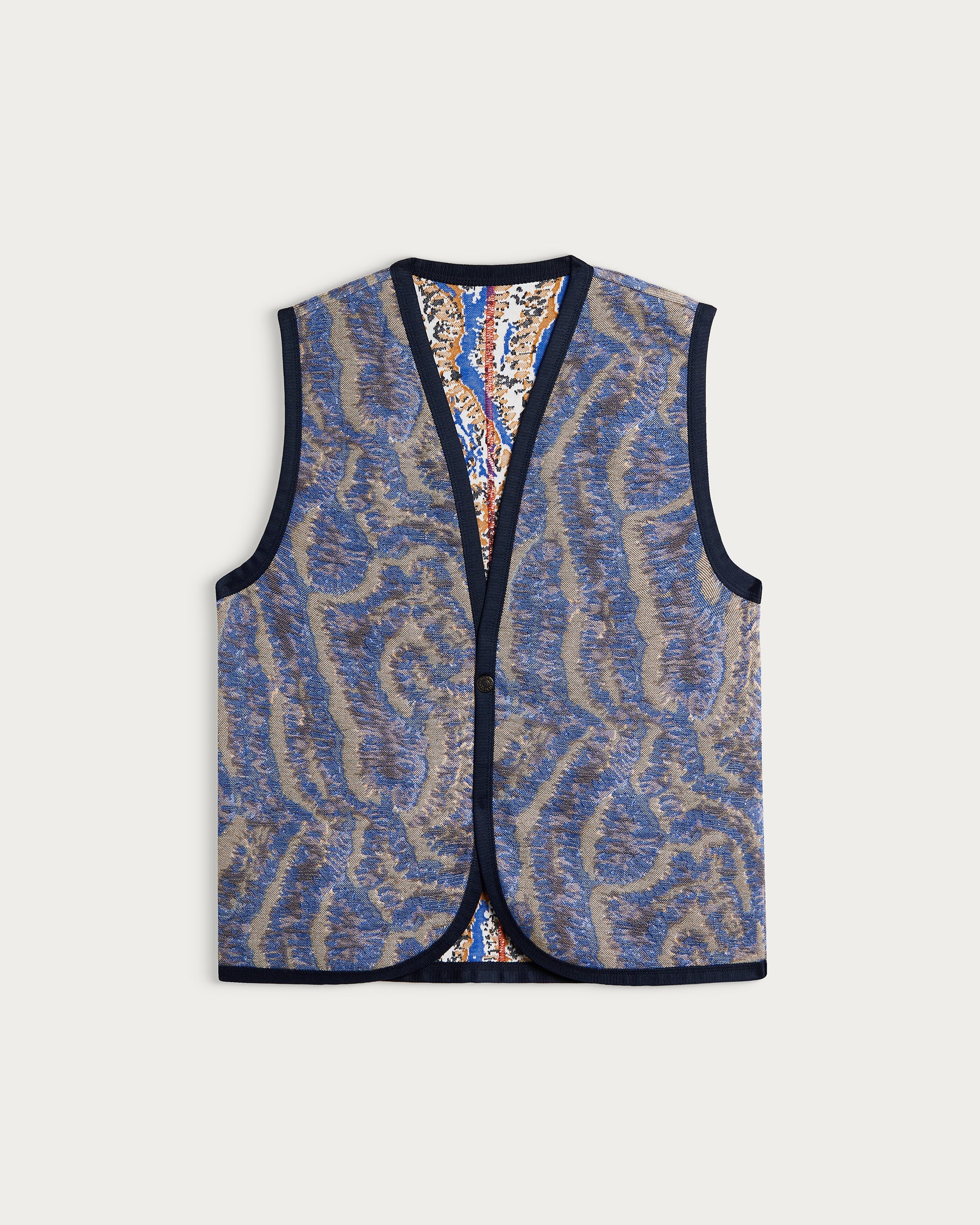 ELI CORAL BLUE MULTI JACKET