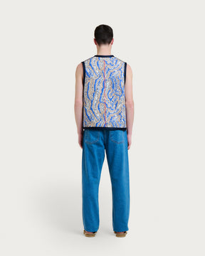 ELI CORAL BLUE MULTI JACKET