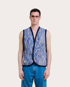 ELI CORAL BLUE MULTI JACKET