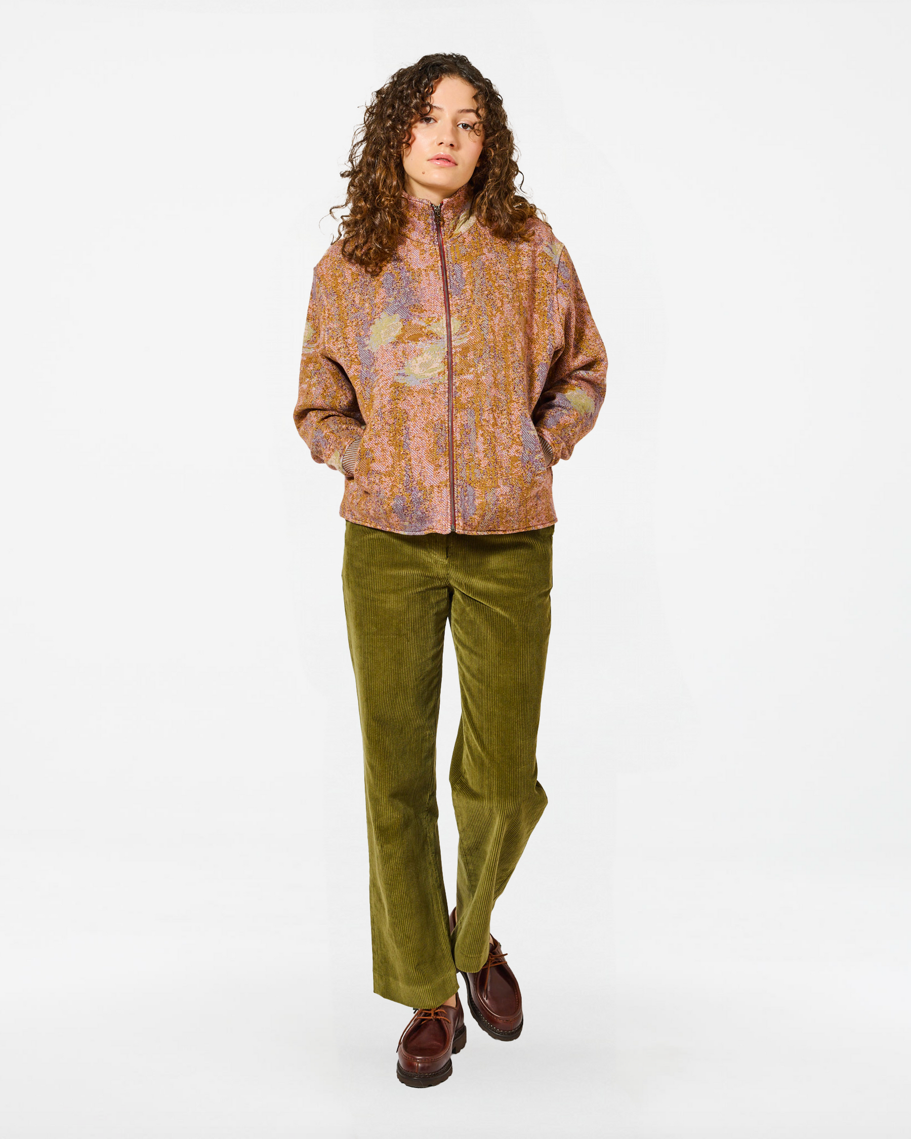 EMA NYMPHEAS JACKET MULTI-KHAKI