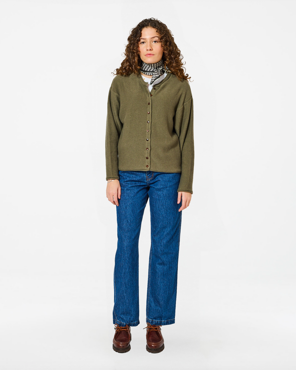ENORA KHAKI CARDIGAN