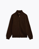 CARDIGAN EWAN SHETLAND BRILLIANT BROWN