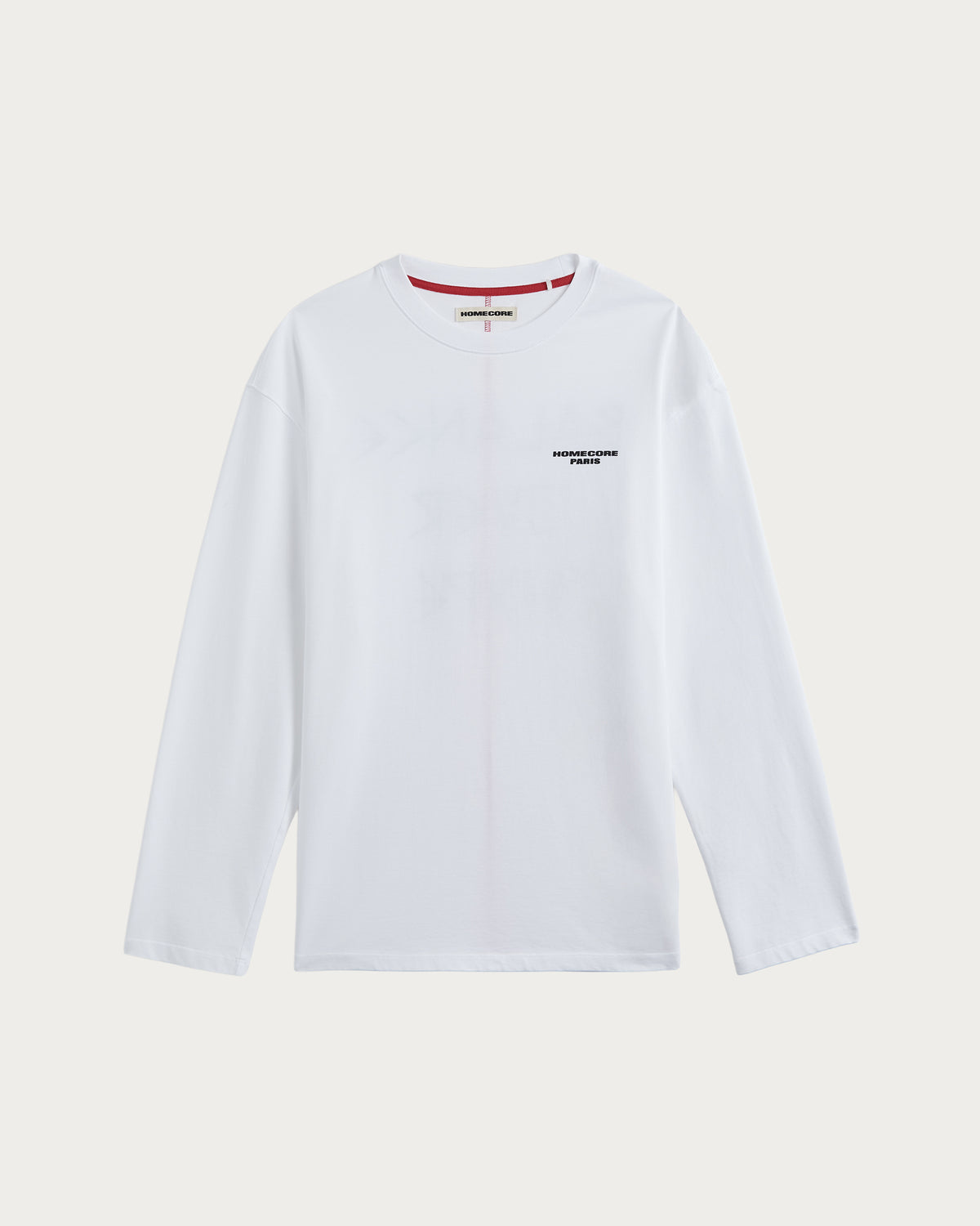 LONG SLEEVE FELI TEE WHITE