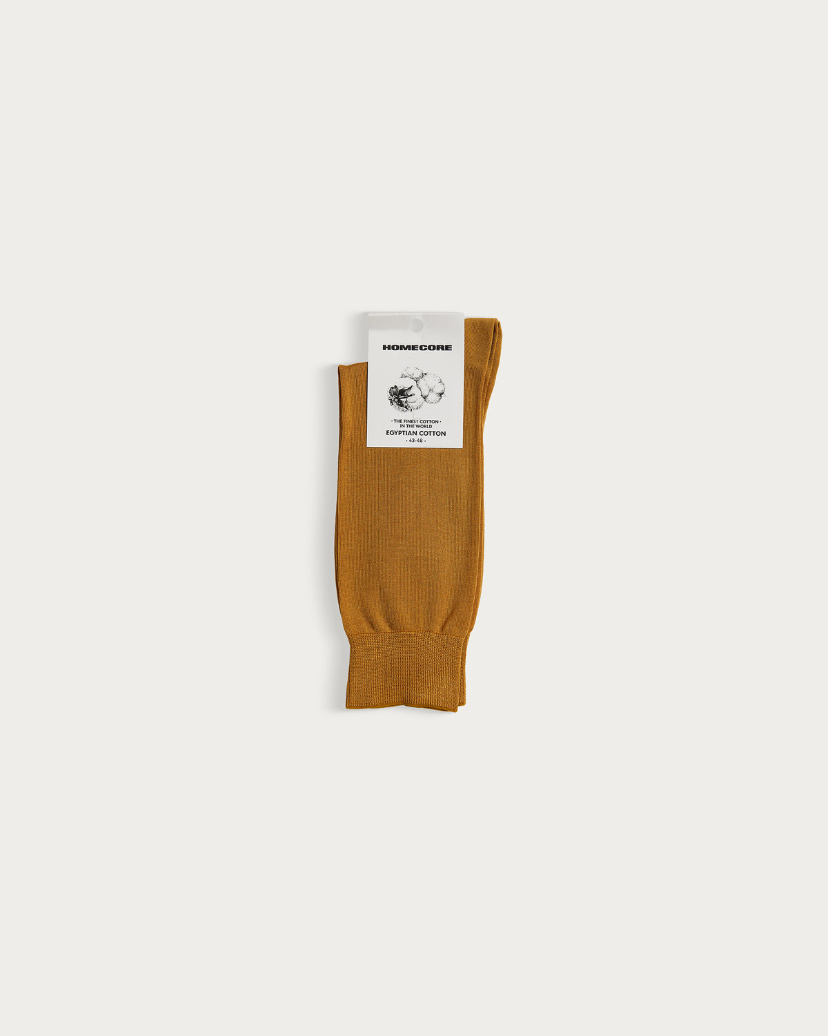 CHAUSSETTES COTON FIN CARAMEL