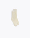 CHAUSSETTES COTON FIN CREAM