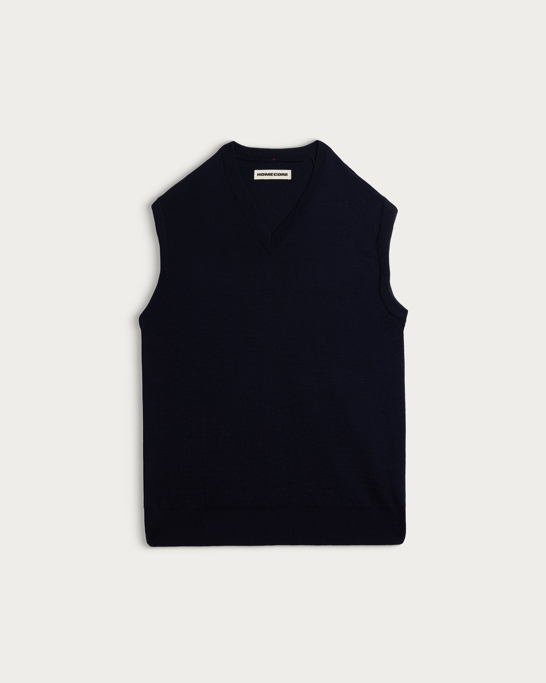 SLEEVELESS SWEATER FIRAS MERINO NAVY