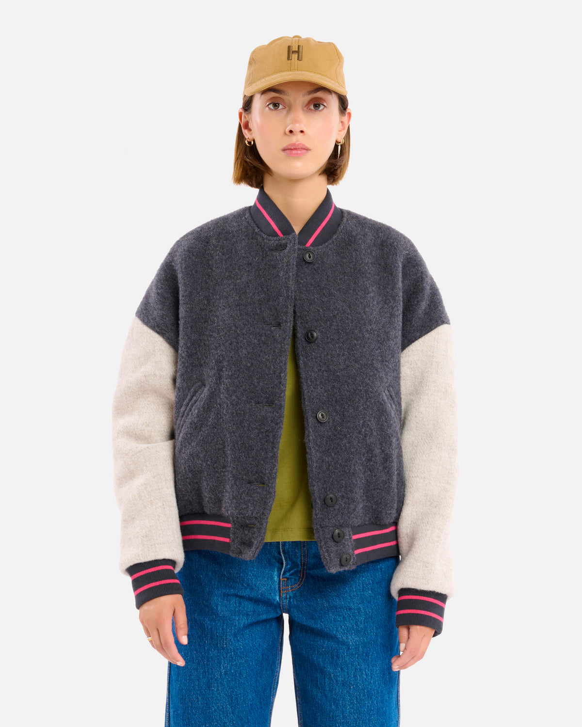 VESTE GAMMA WOOLLY ANTHRACITE-GREY