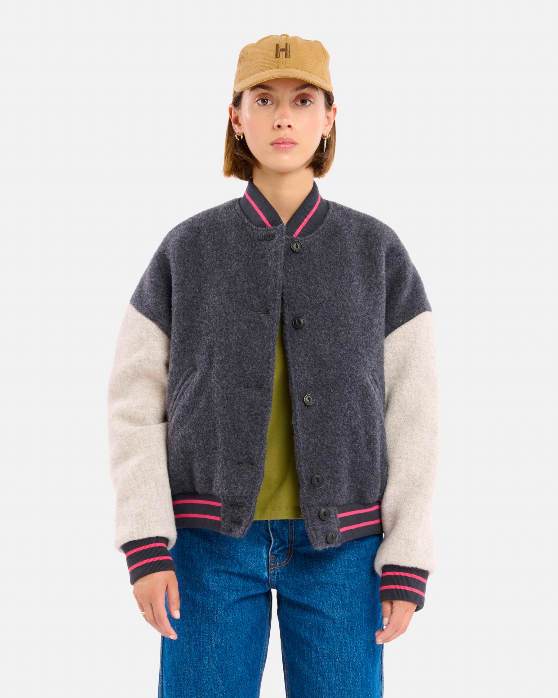 VESTE GAMMA WOOLLY ANTHRACITE-GREY